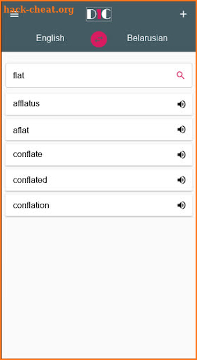 English - Belarusian Dictionary (Dic1) screenshot