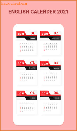 English calendar 2021 - English Panchang 2021 screenshot