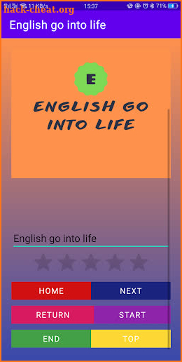 English go into life screenshot