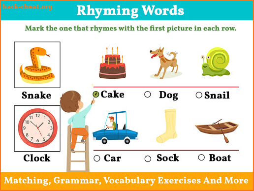 English Grammar and Vocabulary for Kids screenshot