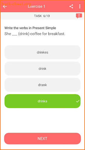 English Grammar Exercises With Answers screenshot