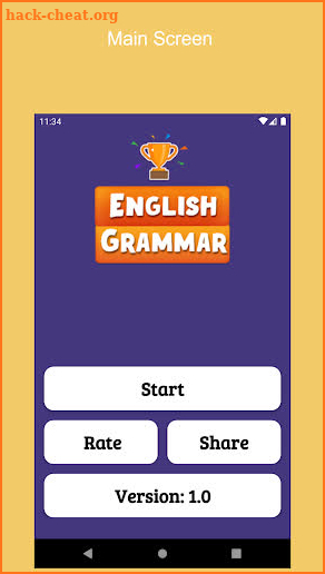 English Grammar Quiz screenshot