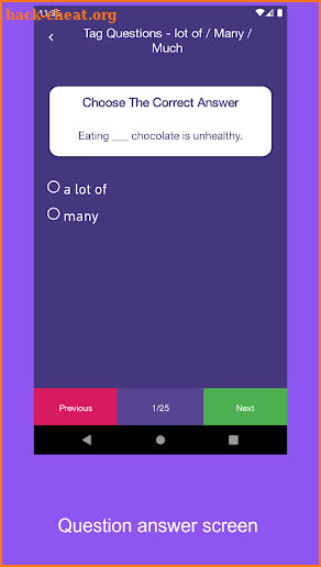 English Grammar Quiz screenshot