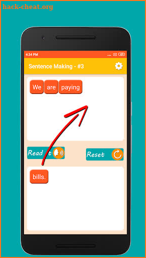 English Sentence Practice - Listening and Making screenshot