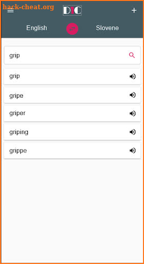 English - Slovene Dictionary (Dic1) screenshot