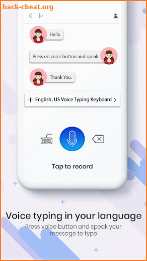 English (US) Voice Keyboard screenshot