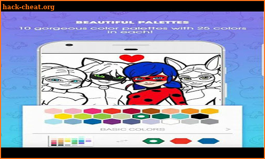 enjoy coloring lady bug and catnoir screenshot