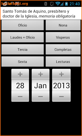 ePrex Liturgia de las Horas screenshot