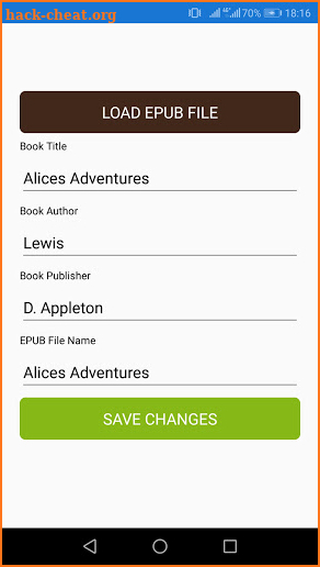 EPUB Editor screenshot