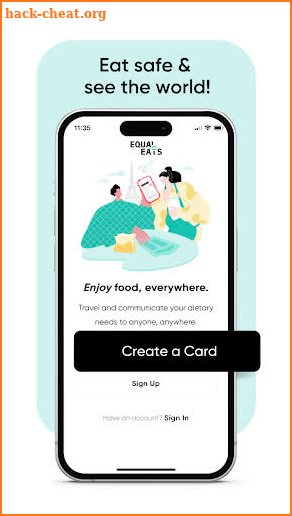 Equal Eats - Allergy Cards screenshot