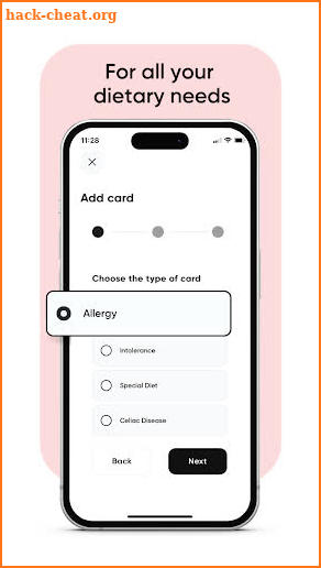 Equal Eats - Allergy Cards screenshot