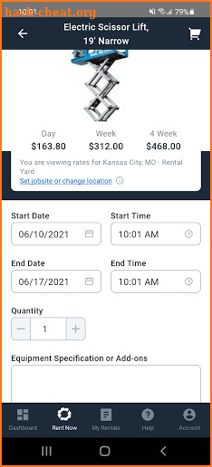 EquipmentShare Rent screenshot