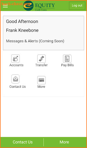 Equity Mobile Banking screenshot