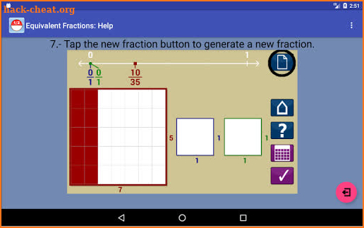 Equivalent Fractions screenshot