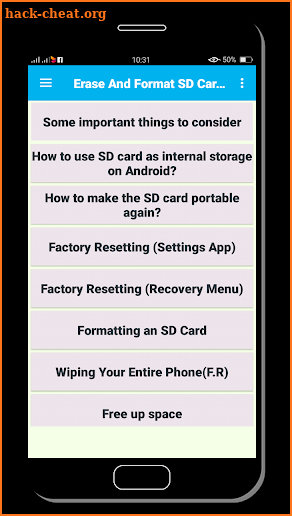 Erase And Format SD Card Tricks Guide screenshot