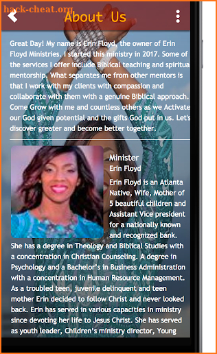 Erin Floyd Ministries screenshot