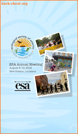 ESA 2018 Annual Meeting screenshot