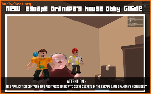 Escape Grandpa's hοuse Simulator Obby Tips screenshot