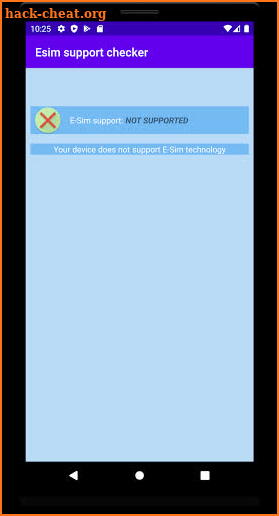 eSim support checker screenshot
