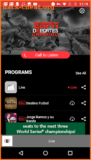 ESPN DEPORTES RADIO screenshot