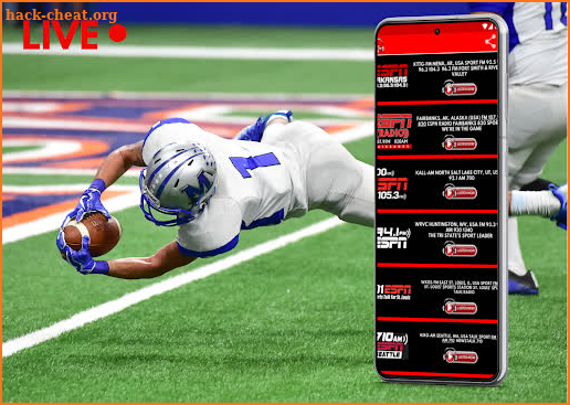 Espn radio live–unofficial app screenshot