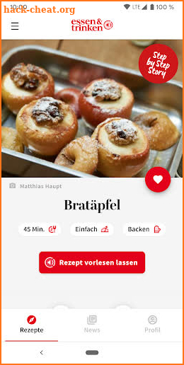 essen und trinken: audiocooking und Rezepte screenshot