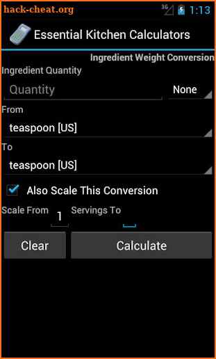 Essential Kitchen Calculators screenshot