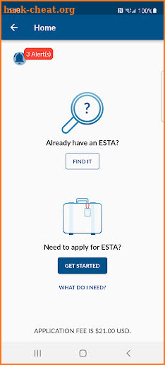 ESTA Mobile screenshot