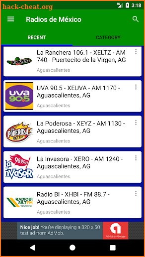 Estaciones de Radio de México screenshot