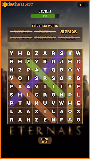 Eternals Word Search screenshot