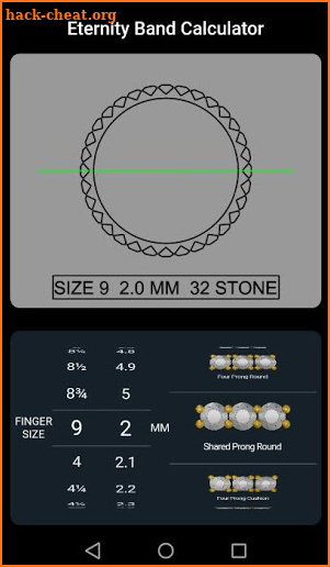 Eternity Band Calculator screenshot