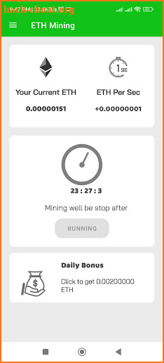 ETH Mining - Ethereum Miner screenshot