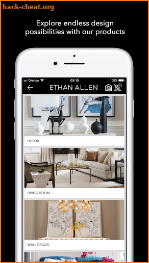 Ethan Allen inHome screenshot