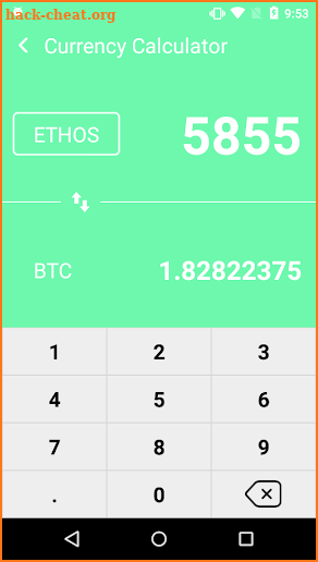 Ethos Price - ETHOS to Bitcoin (BTC) screenshot