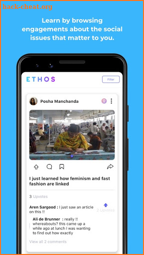 ETHOS – Social Change Network screenshot