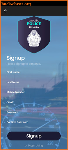 eTraffic Police Sri Lanka screenshot