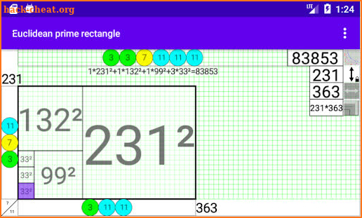 Euclidean Prime Rectangle screenshot