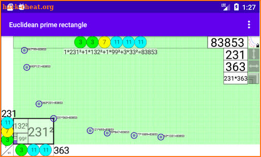 Euclidean Prime Rectangle screenshot