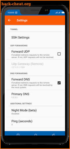 Eugine Tunnel - SSH / SSH + HTTP Proxy VPN screenshot