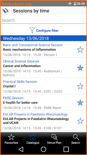 EULAR 2018 screenshot