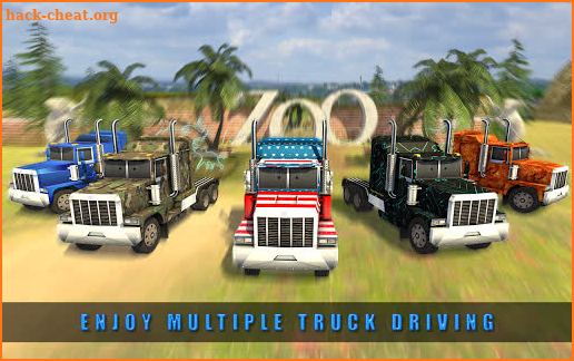 Euro Truck City Zoo Animals Transporter Game screenshot