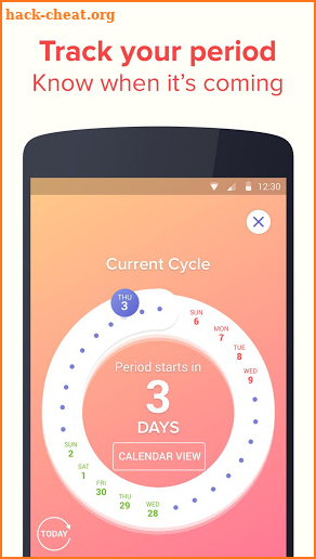 Eve Period Tracker - Love, Sex & Relationships App screenshot