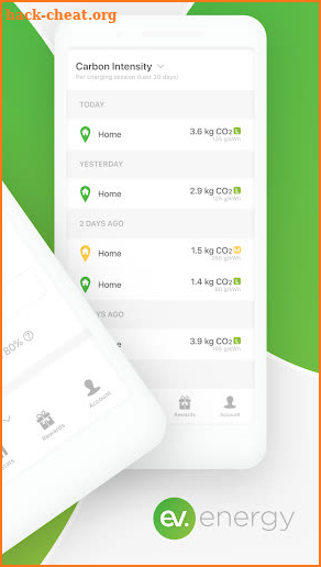 ev.energy - smart home EV charging screenshot