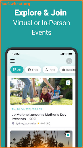 EventBookings screenshot