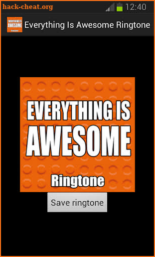 Everything Is Awesome Ringtone screenshot