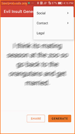 Evil Insult Generator screenshot