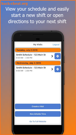 eWebSchedule screenshot