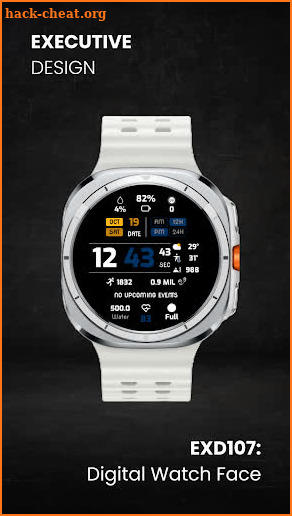 EXD107: Digital Watch Face screenshot