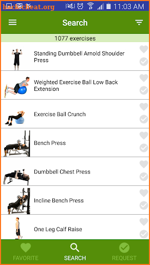 ExerGuide screenshot