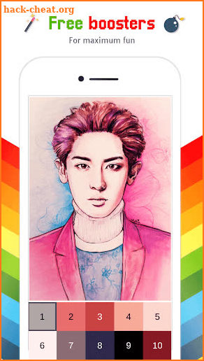 Exo Color By Number - Exo Kpop Idol Pixel Art screenshot